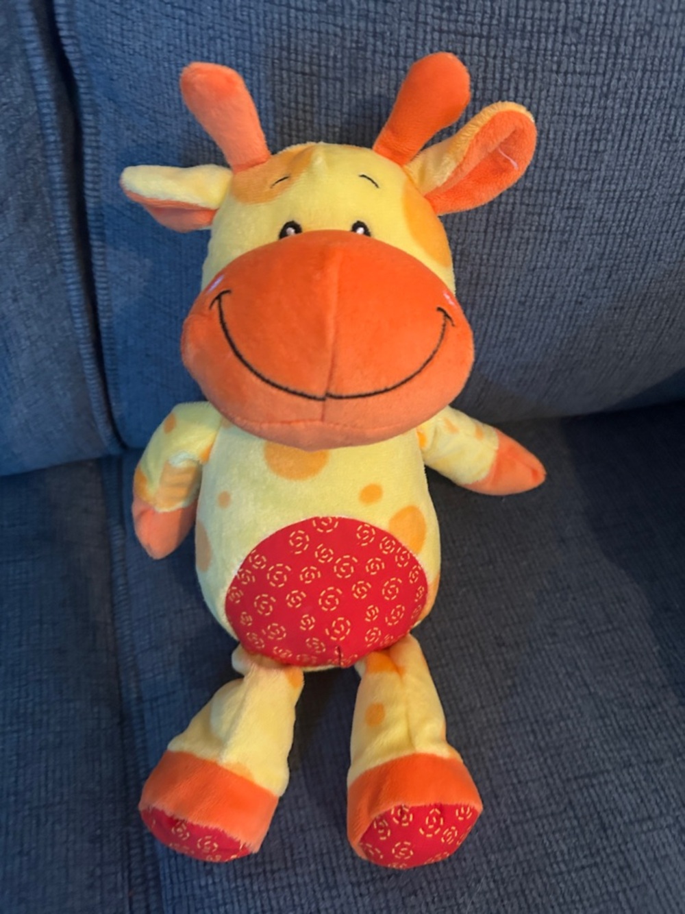 Kellytoy Yellow and Orange Giraffe Plush Stuffed Animal